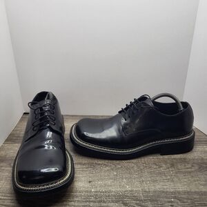 Bed Stu Black Leather Mens size 10 Oxford Shoes Dress Lace-up Short Boots